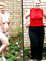 Grannies dressed and undressed
