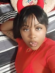 Elderly women indulging in pleasure